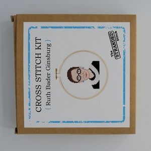 Ruth Bader Ginsburg RBG Cross Stitch Kit New